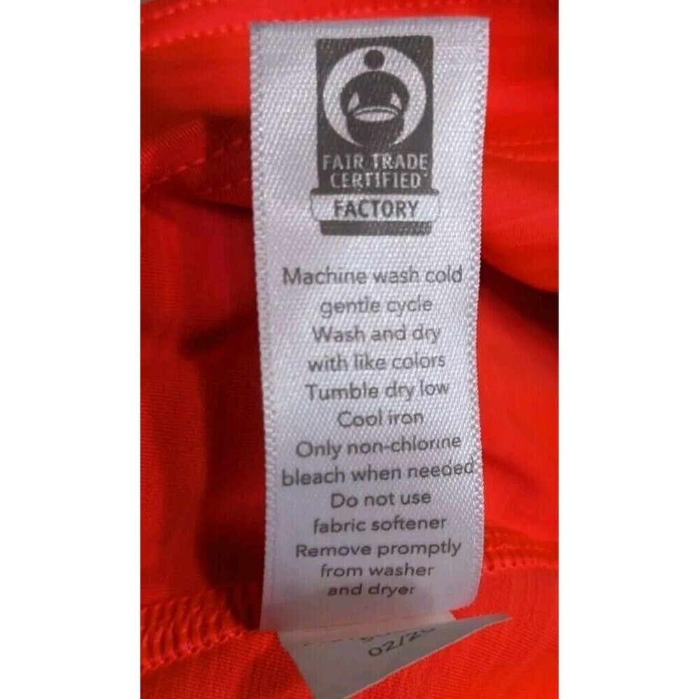 Athleta Ultimate 5” Short RADIANT RED Orange Bright SIZE XL Biker Shorts Gym N8 - Picture 6 of 9